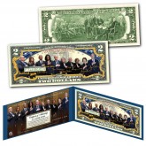 LIVING PRESIDENTS and FIRST LADIES Historical Official Genuine Legal Tender U.S. $2 Bill  (Obama, Bush, Bill Clinton, Carter, Trump)