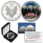 LIVING PRESIDENTS 2009 American Silver Eagle Coin 1 oz OBAMA BUSH CLINTON Jimmy CARTER