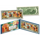 Chinese & Vietnamese 2015 MID AUTUMN FESTIVAL Colorized U.S. $2 Bill Legal Tender Currency - Lucky Money