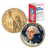 CHICAGO BEARS NFL Presidential $1 Dollar US Colorized Coin - Officially Licensed
