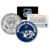 NASHVILLE PREDATORS NHL Hockey JFK Kennedy Half Dollar U.S. Coin - Officially Licensed