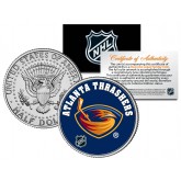 ATLANTA THRASHERS NHL Hockey JFK Kennedy Half Dollar U.S. Coin - Officially Licensed