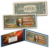 LINCOLN MEMORIAL NIGHT VERSION Genuine Legal Tender COLORIZED 2-Sided $5 US Bill 