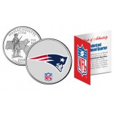 NEW ENGLAND PATRIOTS NFL Massachussetts US Statehood Quarter Colorized Coin  - Officially Licensed