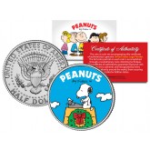 Peanuts " Snoopy Christmas Wreath " JFK Kennedy Half Dollar U.S. Coin - Officially Licensed