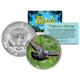PIGEON Collectible Birds JFK Kennedy Half Dollar Colorized US Coin