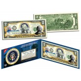 GROVER CLEVELAND * 24th U.S. President * Colorized Presidential $2 Bill U.S. Genuine Legal Tender