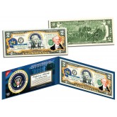 MARTIN VAN BUREN * 8th U.S. President * Colorized Presidential $2 Bill U.S. Genuine Legal Tender