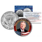 WILLIAM Bill CLINTON President - 1993-2001 - JFK Half Dollar Colorized U.S. Coin
