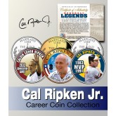 Baseball Legend CAL RIPKEN JR Maryland Statehood Quarters US Colorized 3-Coin Set - Officially Licensed