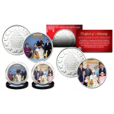THE BRITISH MONARCHY * Princess Diana & The Royal Family *  THEN & NOW Set of 2 Royal Canadian Mint Medallion Coins