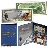 Secretariat Racehorse $2 U.S. Bill Triple Crown 50th Anniversary (1973-2023) with Iconic Official Photo Limited & Numbered of 1973   