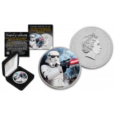 2018 NZM Niue 1 oz Pure Silver BU Star Wars STORMTROOPER Coin with HOTH BATTLE Backdrop - Limited of 218