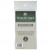 RESEALABLE TEAM SET BAGS 100-Pack Protect Sports Cards, Sleeves, Display (3 3/8 x 5 x 1’’Flap) - LOT OF 5 (500 Bags)