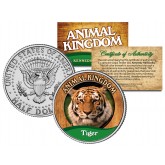 TIGER - Animal Kingdom Series - JFK Kennedy Half Dollar U.S. Colorized Coin