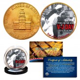 1976 Bicentennial JFK Kennedy Half Dollar - WW II V-J DAY - 24K Gold Plated Coin