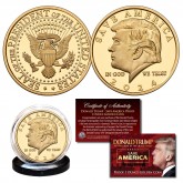 DONALD TRUMP Save America 2024 PROOF Golden Large 1 OZ 39mm Tribute Coin