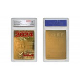 DONALD TRUMP 45th President 23K GOLD Sculpted Card SIGNATURE President 2024 Edition - GRADED GEM MINT 10 (Lot of 10)