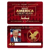 DONALD TRUMP 45th President Genuine Legal Tender U.S. $2 Bill & Two FREE Bonus Trump Supporter Cards
