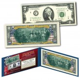 1918 Series George Washington Resigning His Commission Hybrid Commemorative $5000 Federal Reserve Note designed on modern Genuine $2 U.S. Bill
