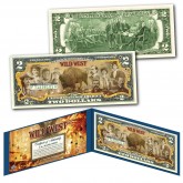 WILD WEST Iconic Figures American Frontier Outlaws Old West BUFFALO Genuine Legal Tender U.S. $2 Bill 