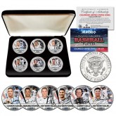 NEW YORK YANKEES Officially Licensed  2023 JFK Half Dollar U.S 6-Coin Complete Set with Premium Deluxe Display BOX (Judge, Volpe, Stanton, Cole, Torres, Rizzo)
