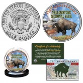 YELLOWSTONE NATIONAL PARK 150th ANNIVERSARY 1872-2022 Official JFK Kennedy Half Dollar U.S. Coin