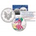 GLOW IN THE DARK Colorized 2001 American Silver Eagle Dollar 1 oz U.S. Coin