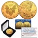  2016 Genuine 1 oz .999 Fine Silver American Eagle U.S. Coin * Full 24KT Gold Plated *