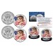 Colorized FLOWING FLAG 2022 JFK Kennedy Half Dollar 2-Coin Set - Both P & D Mint