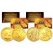 Susan B. Anthony & Sacagawea 24K Gold Plated U.S. Dollar Historical Women Coin Set