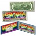 LGBT PRIDE Rainbow Flag Colorized U.S. Genuine Legal Tender $2 Bill with COA & FOLIO