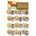 GOLDEN BASEBALL LEGENDS - Hall of Fame - State Quarters US 12-Coin Set 24K Gold Plated