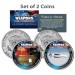 U.S. WEAPONS ARSENAL - Bombs - JFK Kennedy Half Dollars US 2-Coin Set