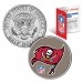 TAMPA BAY BUCCANEERS NFL JFK Kennedy Half Dollar US Colorized Coin - Officially Licensed