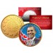 BARACK OBAMA - 44th President - Royal Canadian Mint Medallion 24K Gold Plated Coin