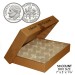 DIME Direct-Fit Airtight 18mm Coin Capsule Holders For DIMES (QTY: 50)  **COMES PACKAGED WITH BOX AS SHOWN**