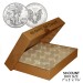 AMERICAN 1oz SILVER EAGLE Direct-Fit Airtight 40.6mm Coin Capsule Holders (QTY: 50) **COMES PACKAGED WITH BOX AS SHOWN** 