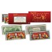 2023 YEAR OF THE RABBIT $1 & $2 Chinese New Year Lucky Money Set - DUAL 8’s GOLD MATCHING RABBITS in Premium RED LUNAR ENVELOPE – Limited & Numbered of 8,888 Sets Worldwide