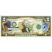 NORTH CAROLINA State/Park COLORIZED Legal Tender U.S. $2 Bill with Security Features
