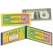 THE COLOR OF MONEY * FULL COLOR BACK * $1 Bill U.S. Genuine Legal Tender - Yellow Border - LIMITED to 10
