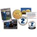 DEREK JETER Retirement Issue - TOPPS NOW Retired #2 Trading Card with EXCLUSIVE #2 Yankees Pinstripe Captain 24K Gold Plated JFK Half Dollar U.S. Coin 