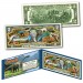 DINOSAURS That Roamed The Earth Collectible Genuine Legal Tender U.S. $2 Bill Featuring 10 Different Reptiles