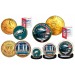 Super Bowl 52 NFL Champions Philadelphia Eagles 24K Gold Plated 3-Coin US Set