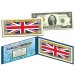 UNITED KINGDOM - Official Flags of the World Genuine Legal Tender U.S. $2 Two-Dollar Bill Currency Bank Note