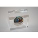 JESUS LAST SUPPER U.S. Silver Eagle Colorized Coin Lucite Paperweight Pyramid