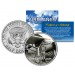 SPIRIT OF ST. LOUIS - Airplane Series - JFK Kennedy Half Dollar U.S. Colorized Coin