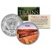 THE GHAN TRAIN - Famous Trains - JFK Kennedy Half Dollar U.S. Colorized Coin