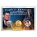 PRESIDENT JOHN F. KENNEDY 50th Anniversary Presidential 3-Coin Set 1964 SILVER 