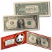 Chinese Panda Lucky Money Double 88 Serial Number U.S. $1 Bill with Red Folio